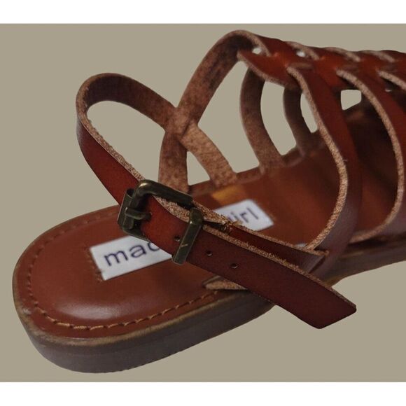 Madden Girl Women's Strapper Style Brown Gladiator Slingback Sandals Size 7M - Picture 10 of 10